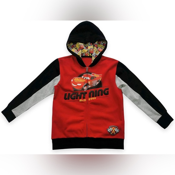 Disney Other - Disney Red Lightning McQueen Zip-Up Jacket